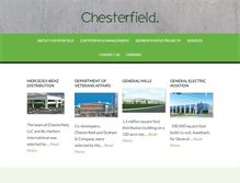 Tablet Screenshot of chesterfieldllc.com